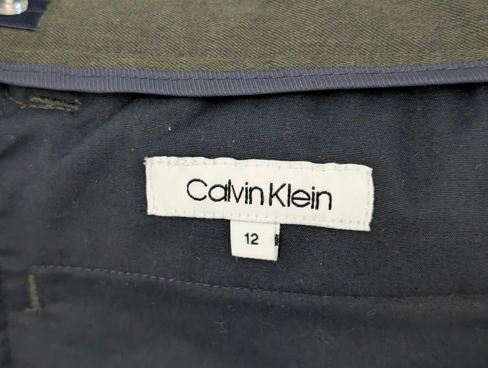 Calvin Klein Boys Dress Trousers Olive Size 12 - Image 4