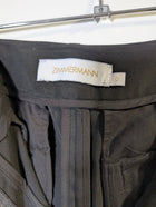 Zimmermann High-Waisted Tapered Trousers Black Size 0 - Image 4