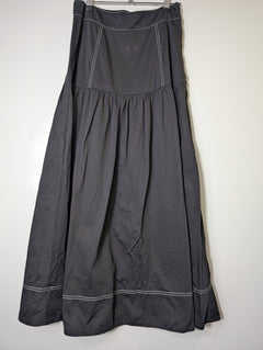 Posse Tiered Maxi Skirt Black Contrast Stitching Size M - Image 1