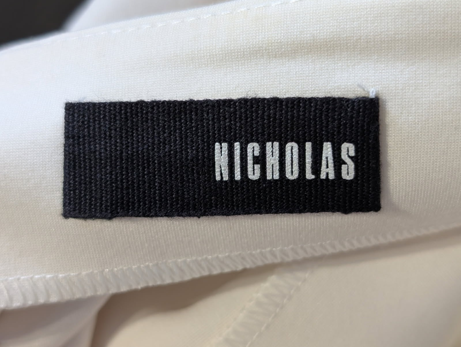 Nicholas High-Waisted Midi Skirt White AU 6 - Image 5