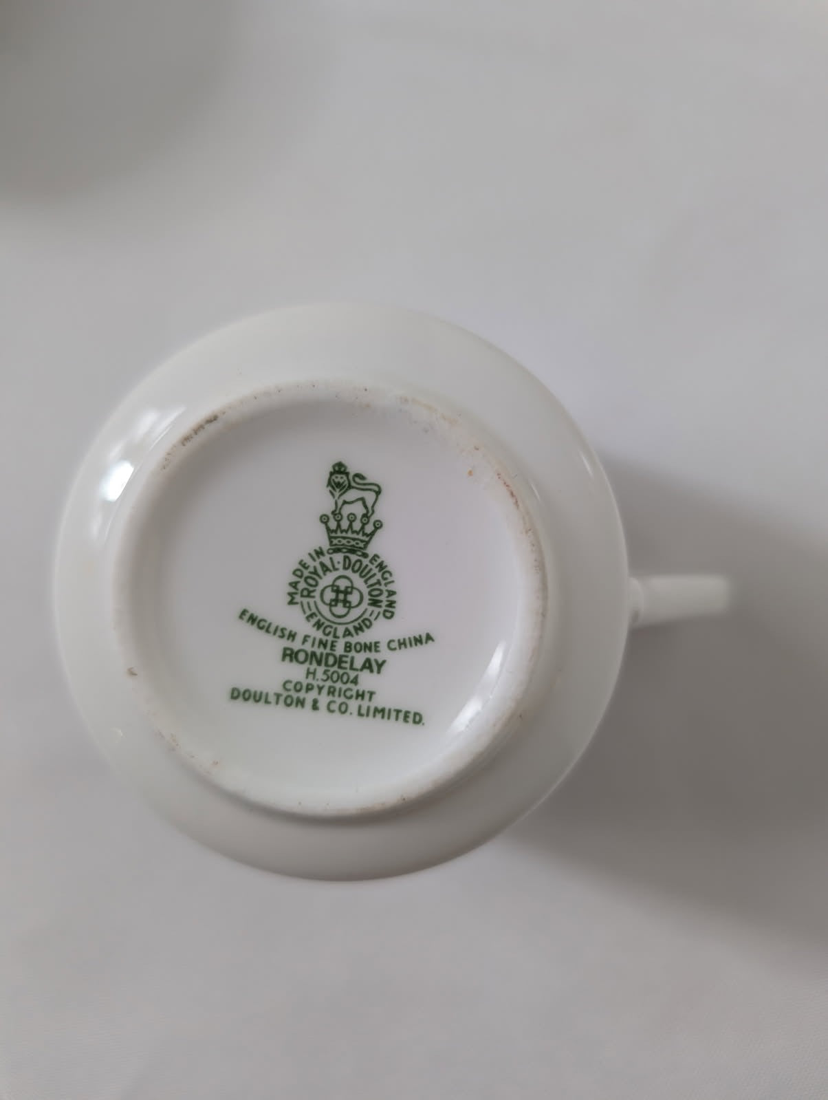 Royal Doulton Rondelay H.5004 Fine Bone China Teacup and Saucer Set - Image 5