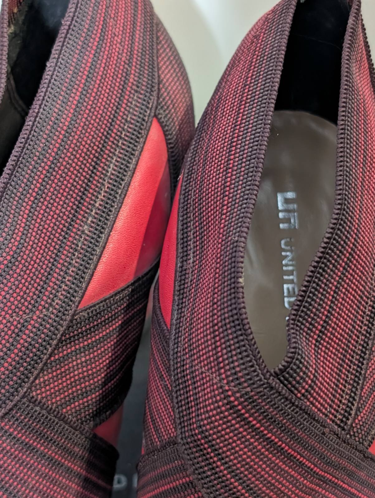 United Nude Eamz Elastic Heels - Red and Black - Image 4