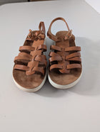 Ancient Greek Sandals - Tan Leather Gladiator Sandals EU 39 - Image 4