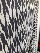 Diane Von Furstenberg Silk Asymmetrical Skirt - Black & White Abstract - Image 5