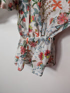 Alice + Olivia Floral Puff Sleeve Crop Top Size M - Image 4