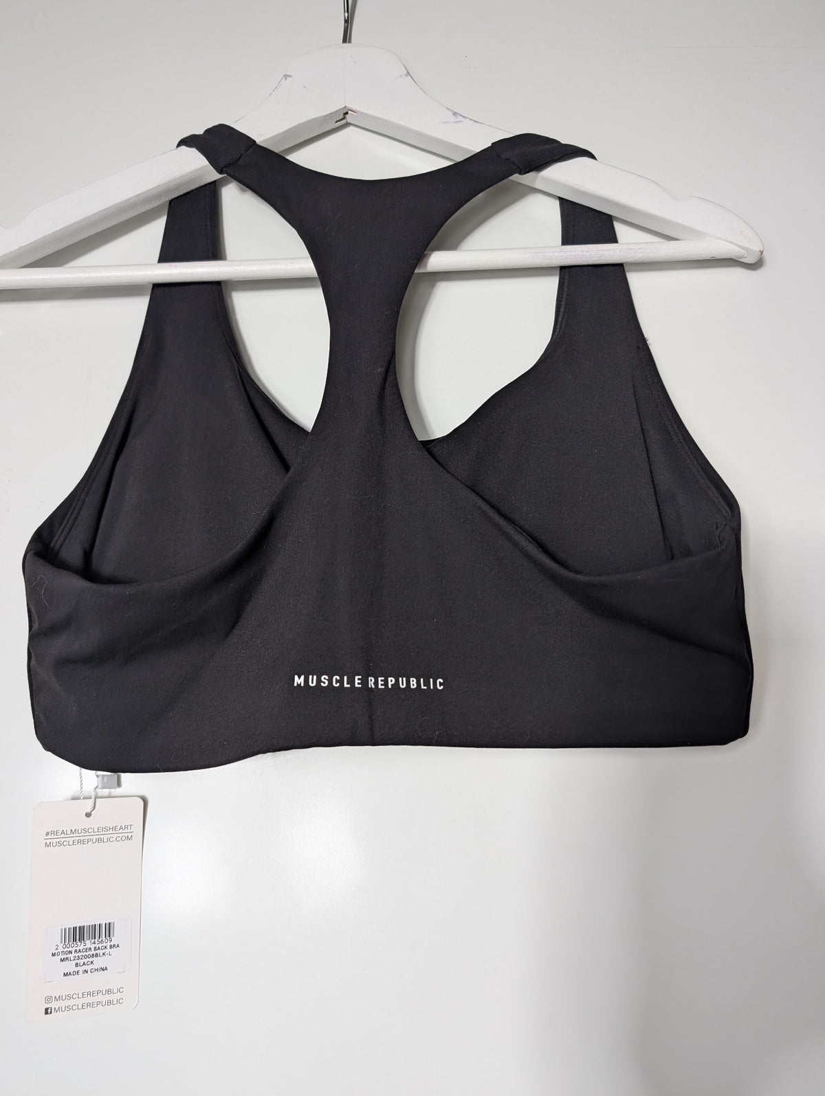 Muscle Republic Motion Racer Back Bra - Supportive Performance Fit - Image 4