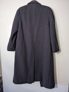 St Michael Vintage Double-Breasted Wool Overcoat Navy Size 12 - Image 4