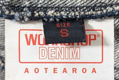 Workshop Denim Jacket - Classic Dark Blue Jean Jacket Size S - Image 4