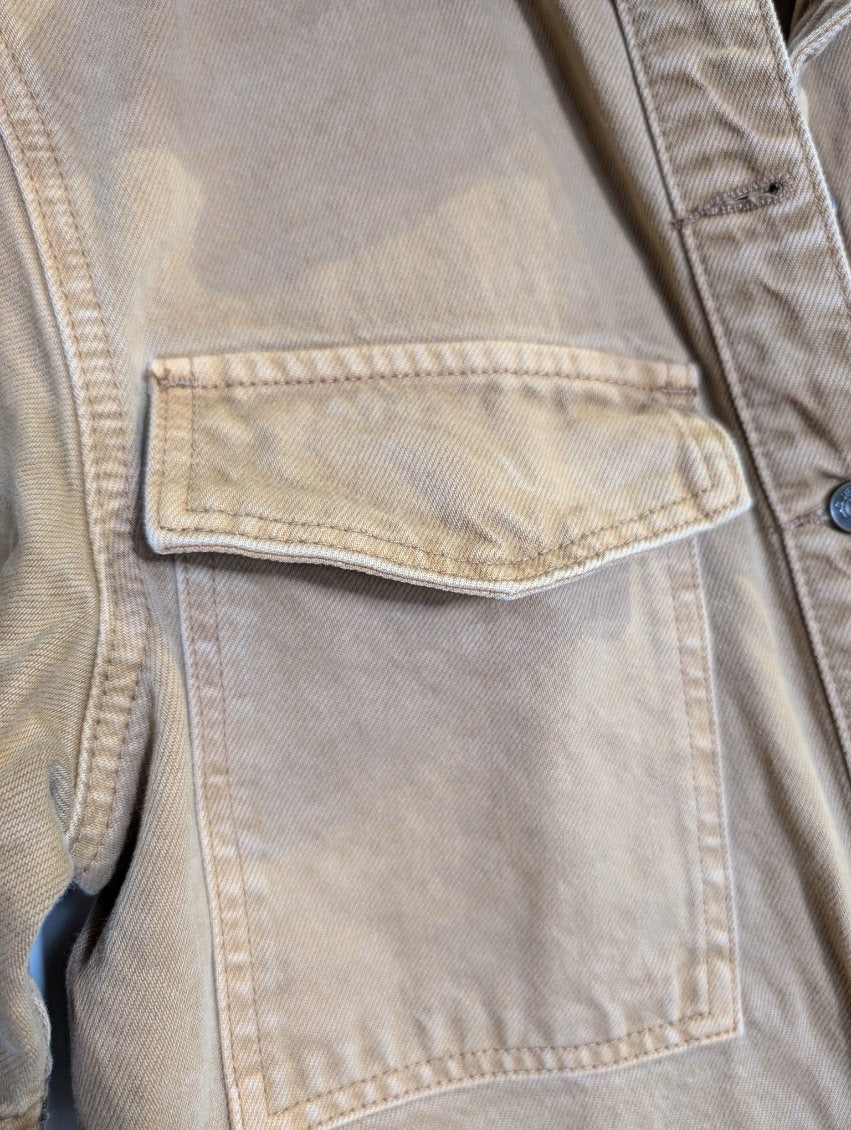 JAG Women's Denim Shirt Dress Tan Size S - Image 5