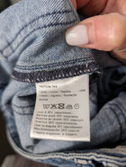 Pablo Women's Patch Pocket Flare Jeans Blue Denim Size 42 - Image 4