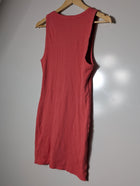 Kookai Ribbed Tank Top Coral Pink Size 2 - Image 4