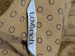 Love.rich Cropped Jacket Mustard Yellow Geometric Print - Image 4