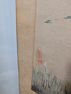 Vintage Japanese Kakejiku Hanging Scroll Ink Wash Painting - Image 5