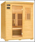 Dynamic Saunas Barcelona 3-Person Far Infrared Sauna Natural Wood - Image 4