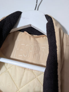Esprit Padded Quilted Vest Beige Women's XS - Image 4