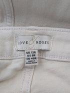Love & Roses Wide Leg Trousers Cream US 8 / UK 12 - Image 3