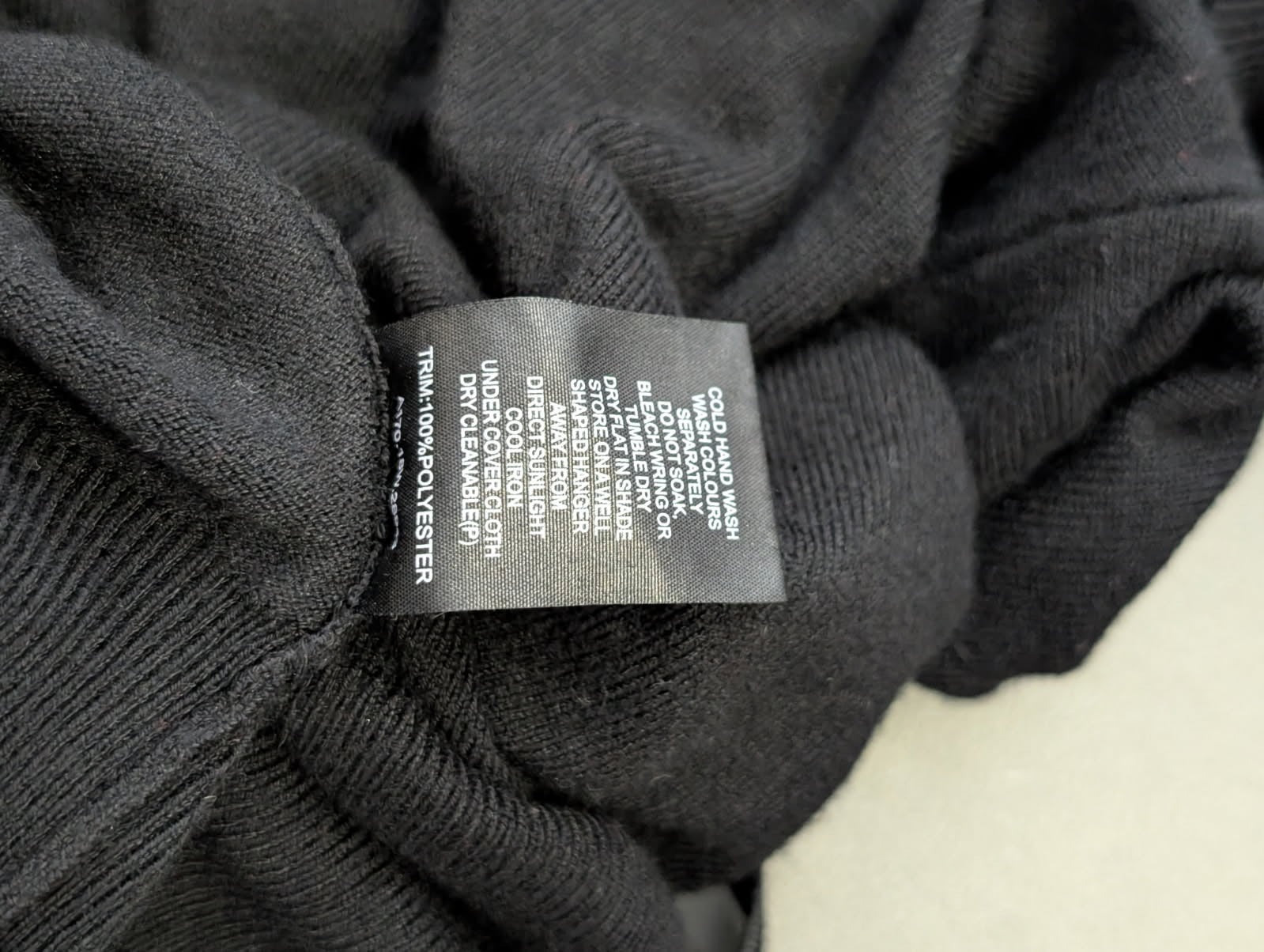 Marcs Long Sleeve Sweater Black With Ruched Side Detail - Image 4