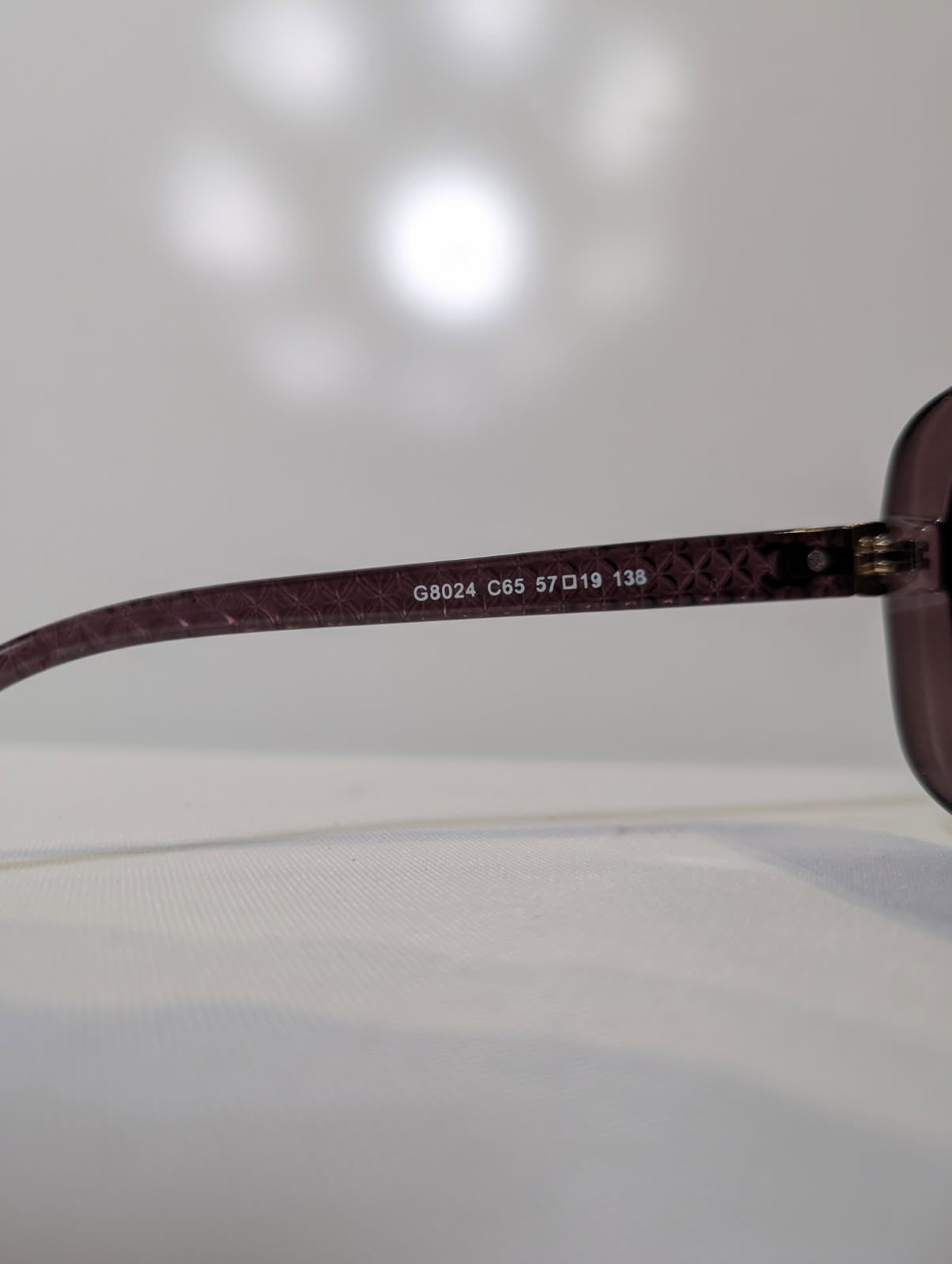 Chanel 54024 C65 Sunglasses Quilted Frame Dark Purple 57-19-138 - Image 4