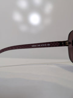 Chanel 54024 C65 Sunglasses Quilted Frame Dark Purple 57-19-138 - Image 4