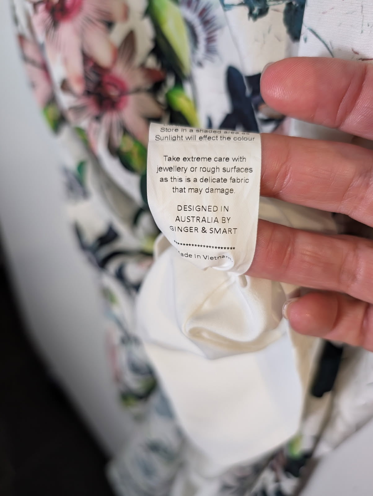 Ginger & Smart Silk Passionflower One-Shoulder Midi Dress - Image 4