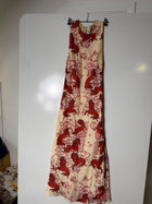 Alix of Bohemia Silk Horse Print Maxi Dress Cream Red Size S - Image 4