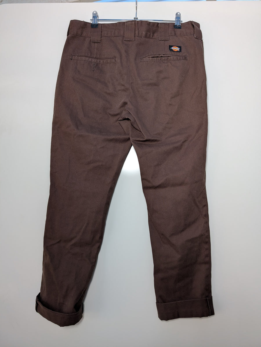 Dickies Slim Fit Work Pants Brown Men's 32x32 - Image 4
