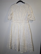 Zimmermann Eyelet Lace Midi Dress White Size 3 - Image 4