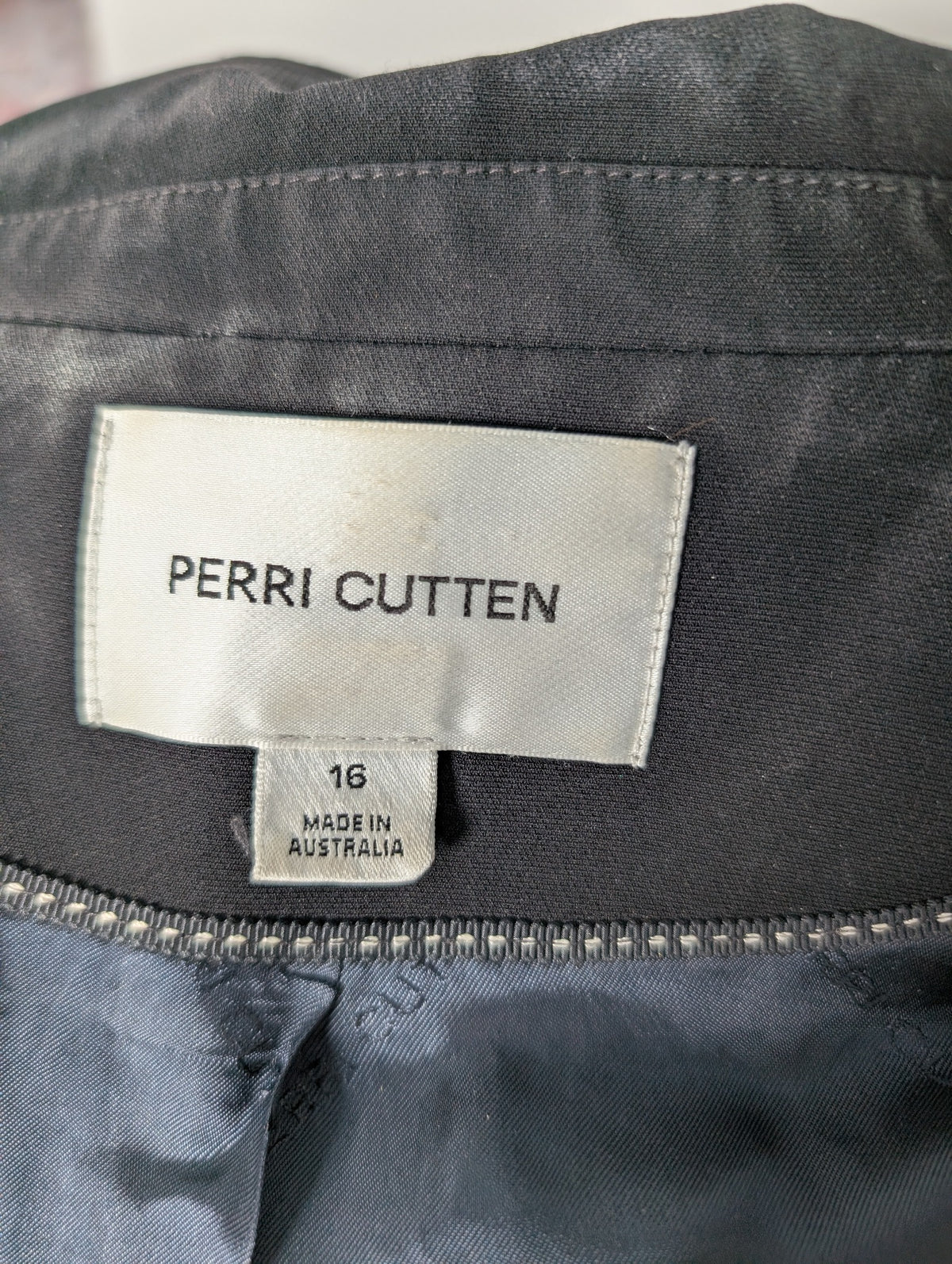 Perri Cutten Blazer Jacket Black Women's AU 16 - Image 4