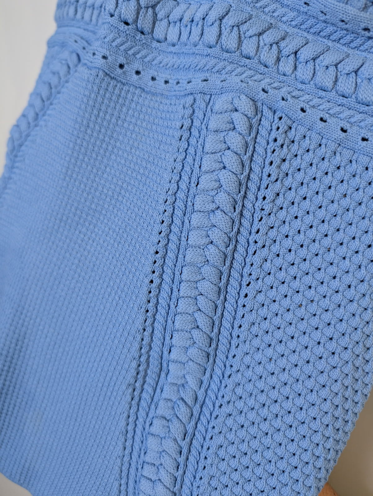 Rebecca Vallance Knit Mini Dress Blue AU 8 - Image 4