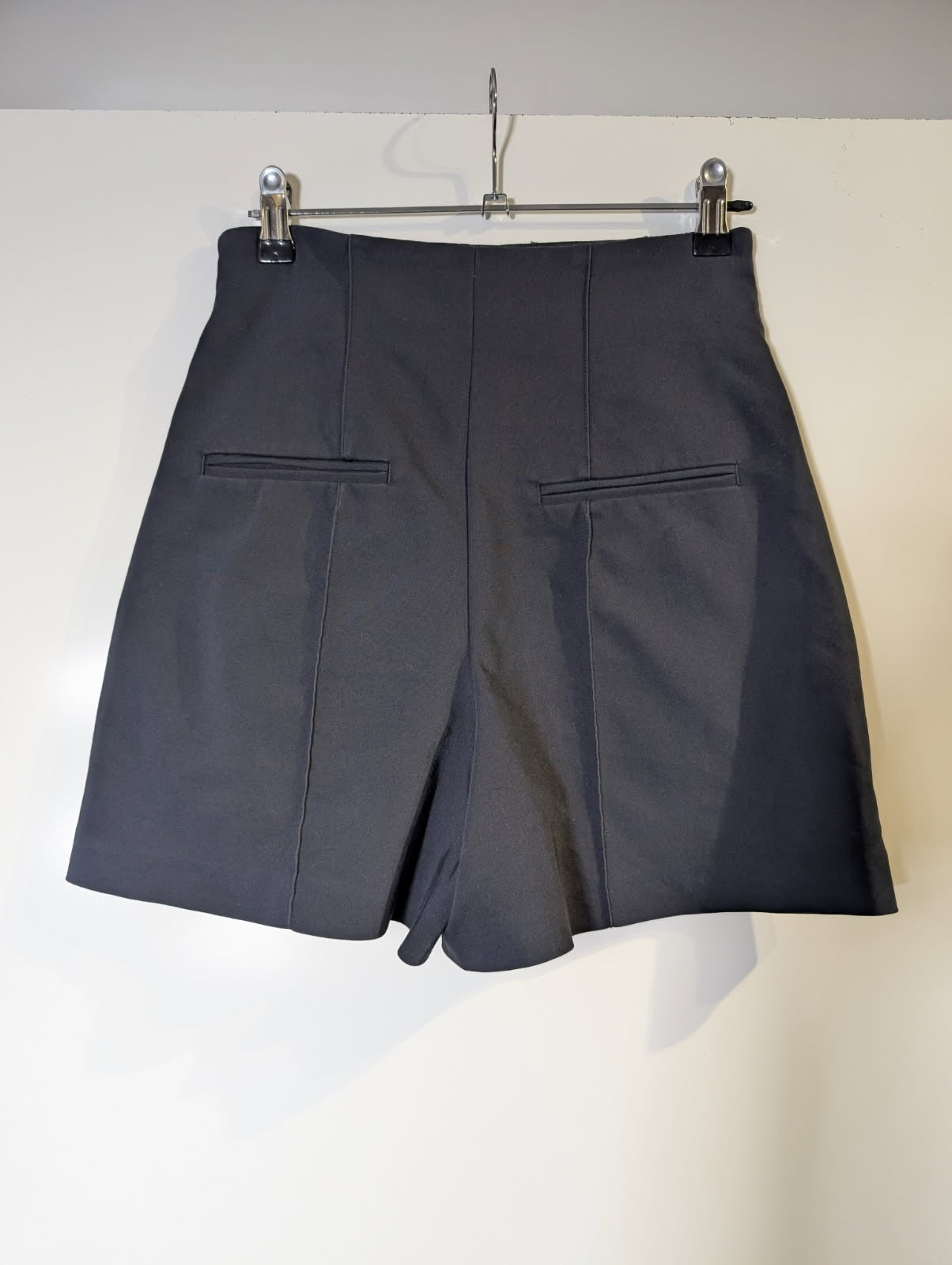 Zara Woman High-Waisted Tailored Shorts Black Size S - Image 4