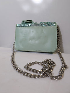 Kate Spade New York Sequin Bow Crossbody Bag Mint Green - Image 4