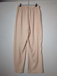 Atmos&Here High-Waisted Pleated Wide-Leg Trousers Beige Size 12 - Image 4