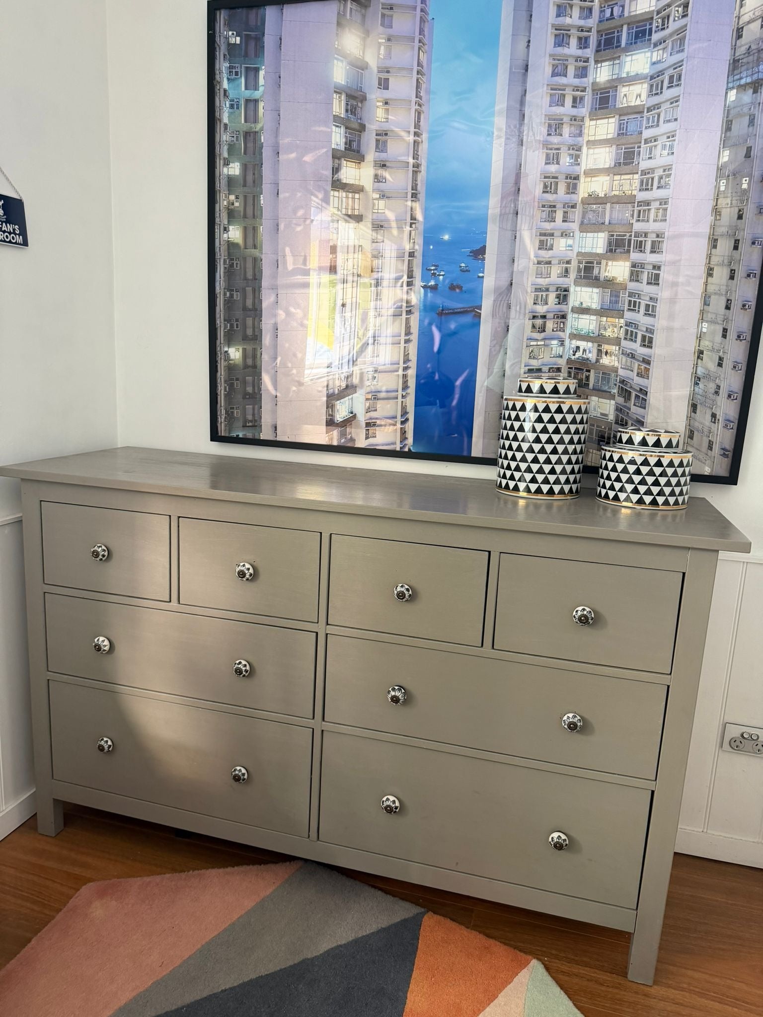 IKEA Hemnes 8-Drawer Dresser - Custom Grey Finish - Image 4