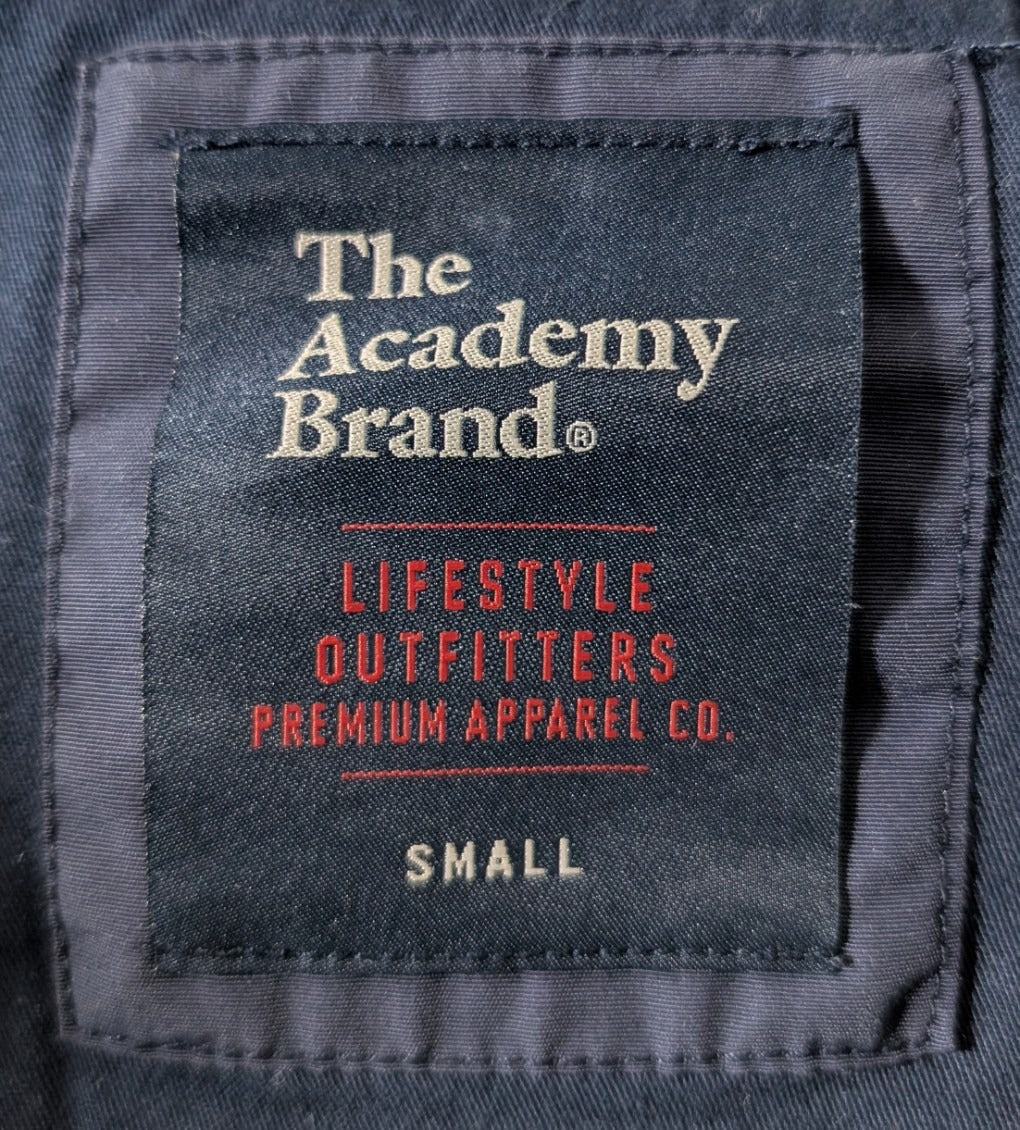 The Academy Brand Men's Lightweight Hooded Windbreaker Jacket - Navy Size Small - Image 4