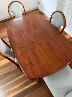 Parker Mid-Century Modern Teak Dining Table And 4 Chairs - Image 4