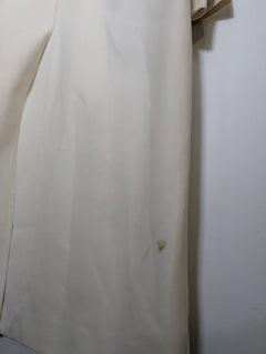Ginger & Smart Longline Coat Cream With Gold Chain Detail - Image 5