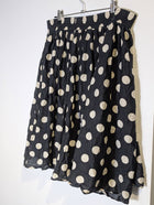 Gorman Cotton Silk Blend Polka Dot Skirt - Black & White - Image 4