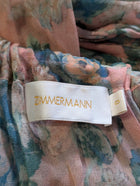 Zimmermann Floral Chiffon Off-Shoulder Dress Size 0 - Image 4