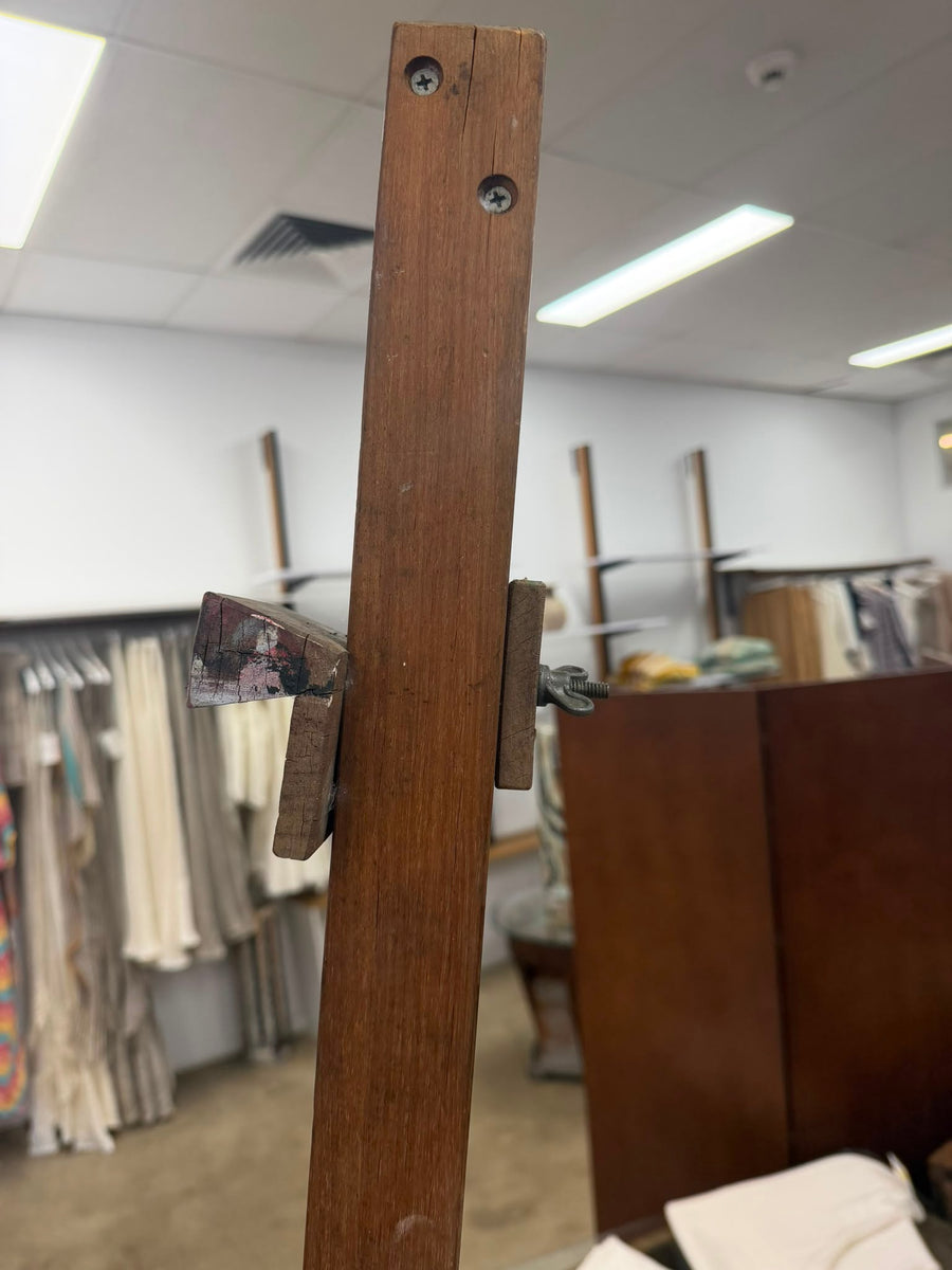 Vintage Wooden H-Frame Studio Easel Adjustable Art Stand - Image 4