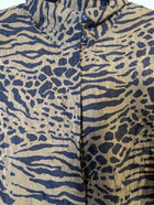 JMT Exclusively Designed Silk Shirt Leopard Print Size 34 - Image 4