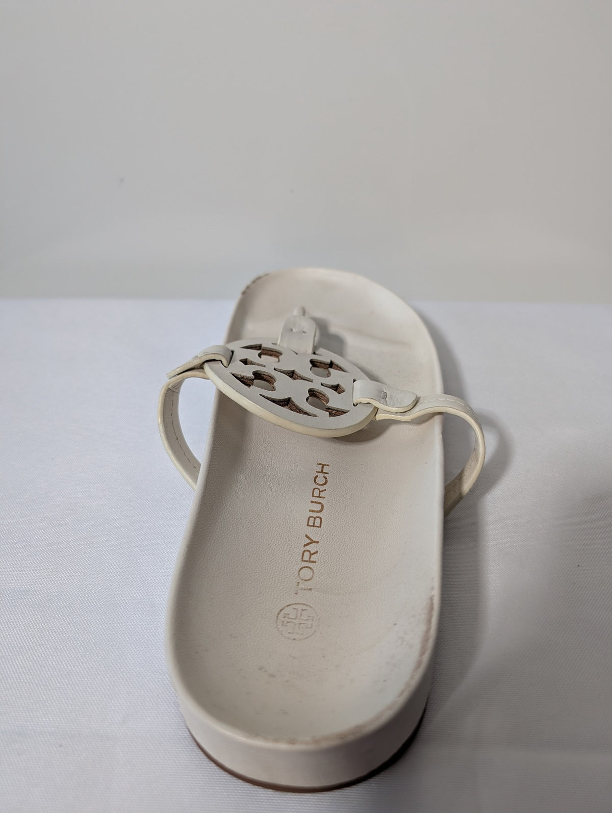 Tory Burch Miller Cloud Sandals Cream Women's US 10 - Image 4