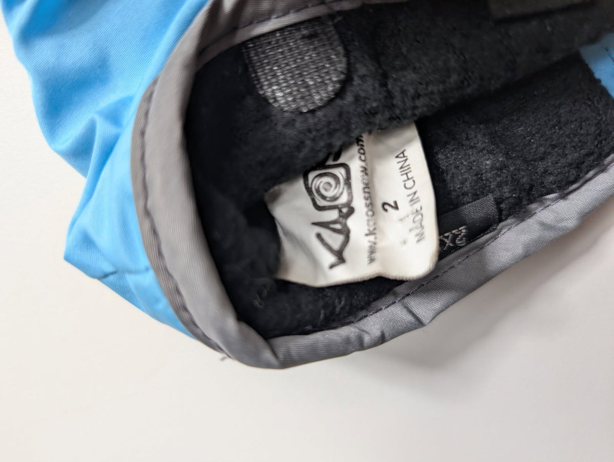 Kaos Snow-Tex Kids Winter Mittens - Blue/Grey Penguin Print Size 2XS - Image 4