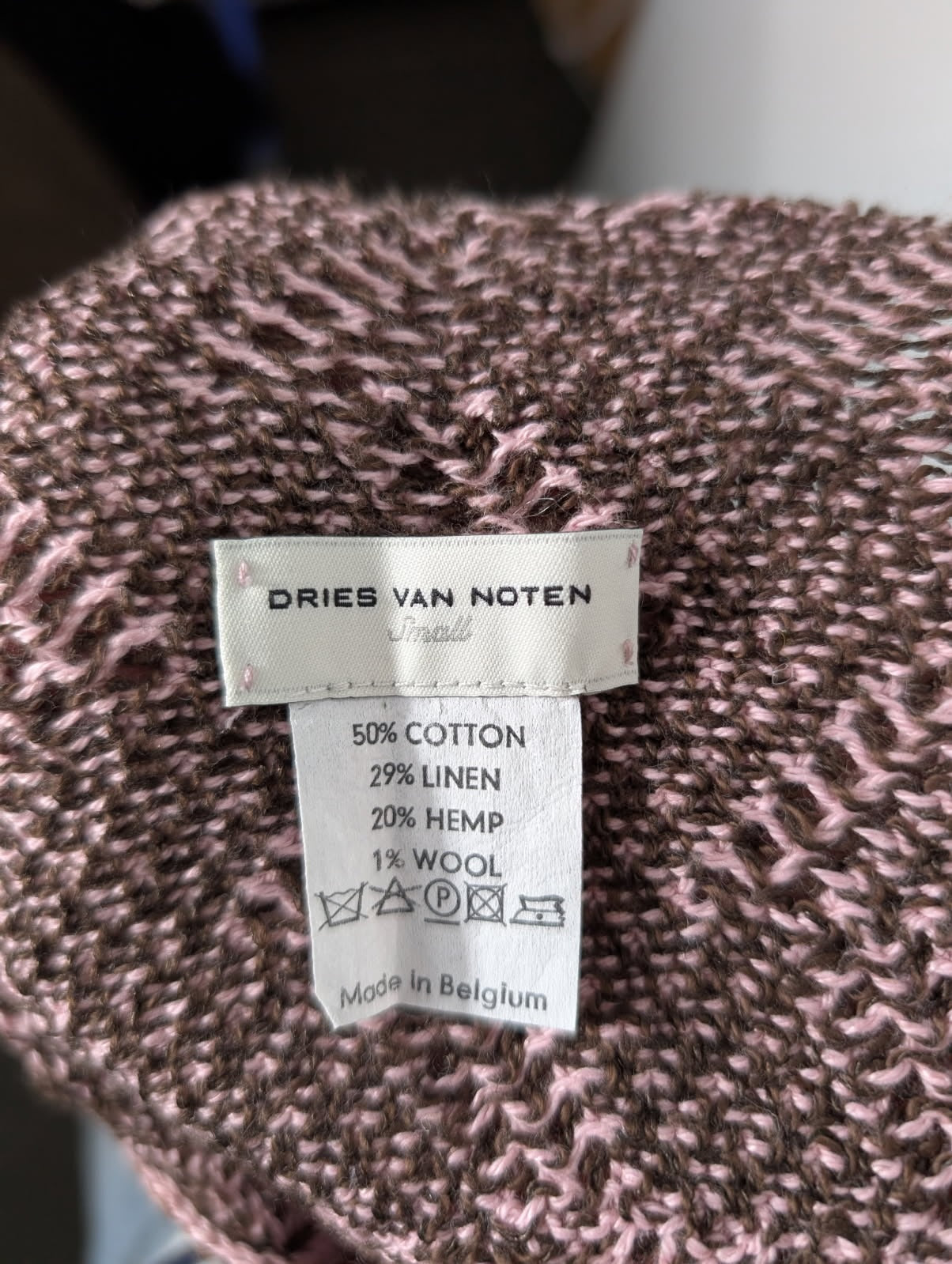 Dries Van Noten Knit Tank Top - Pink and Brown Sleeveless Top - Image 4