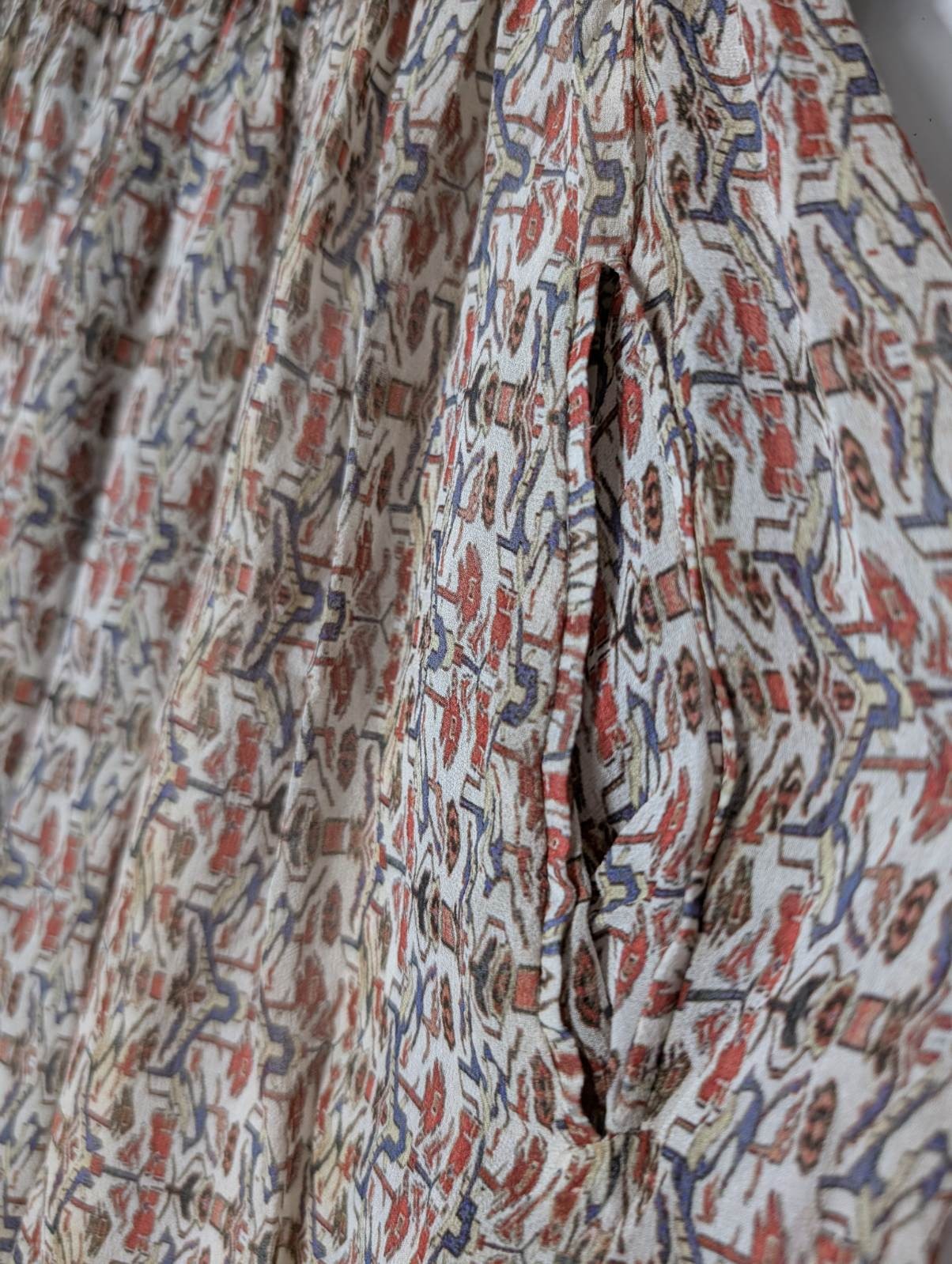 Isabel Marant Silk Smocked Strapless Maxi Dress - Size 36 - Image 4