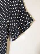 Zara Woman Polka Dot Button-Front Mini Dress Black and White XS - Image 5