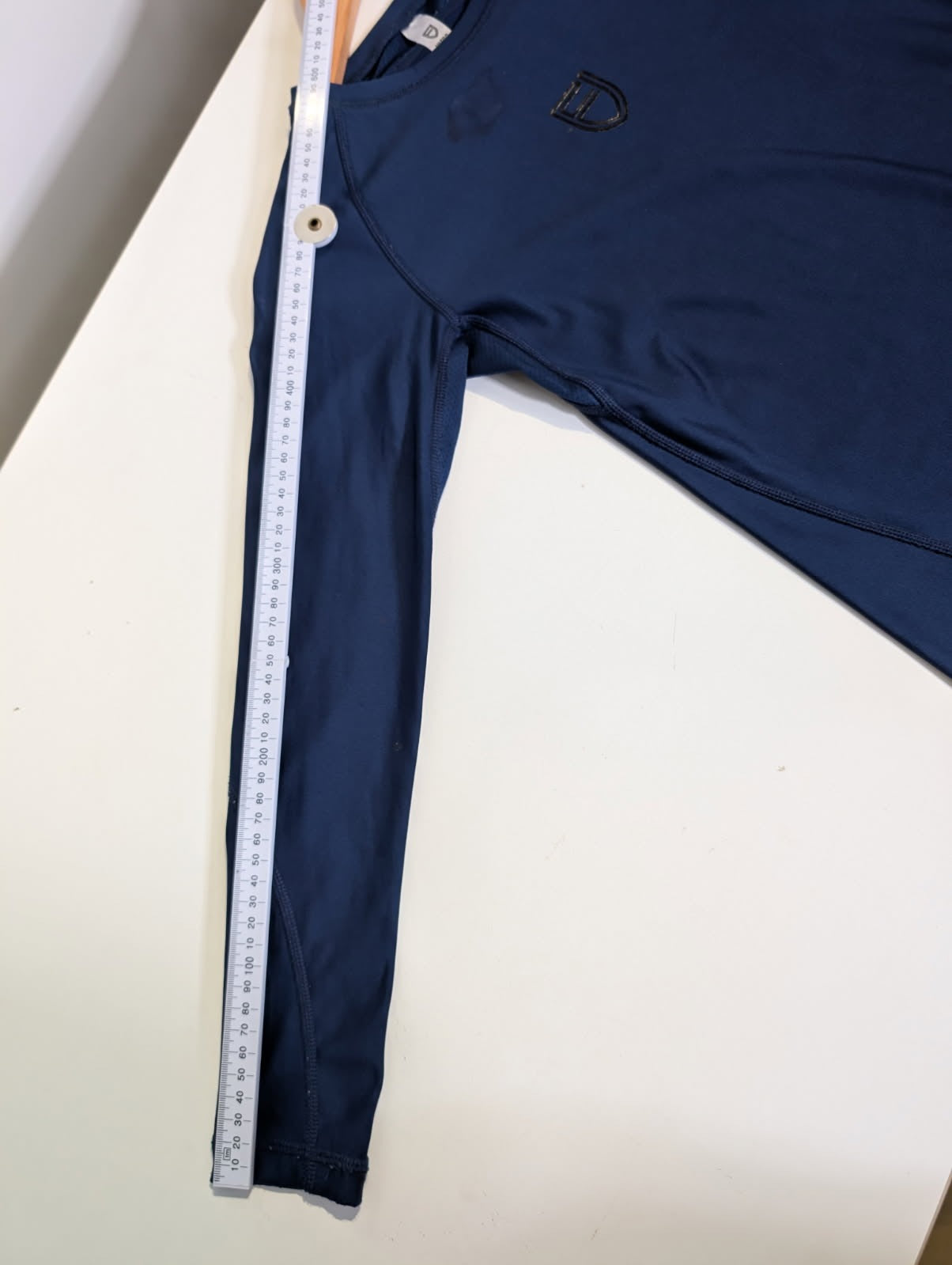 Ultra Compression Long Sleeve Shirt - Navy Blue Youth Size M - Image 4