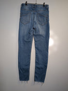Dricoper Denim High-Rise Skinny Jeans Blue Raw Hem Size 10 - Image 5