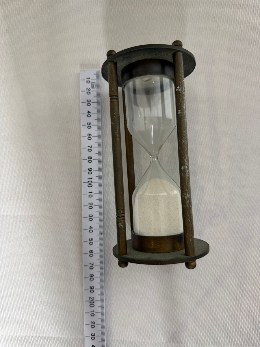 Epstein London Decorative Sand Timer Hourglass Bronze Tone Metal - Image 4