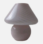 Vintage Murano Style Swirl Glass Mushroom Lamp - Pink Table Light - Image 2