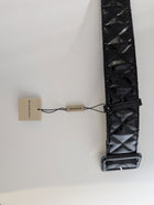 Burberry Quilted Patent Leather Belt Black Size S - Image 4